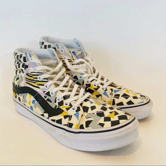 vans high tops colorful